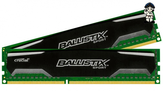 Crucial Ballistix Sport 16GB Kit (8GBx2) DDR3 1600 MT/s (PC3-12800) CL9 @1.5V UDIMM 240-Pin Memory BLS2KIT8G3D1609DS1S00