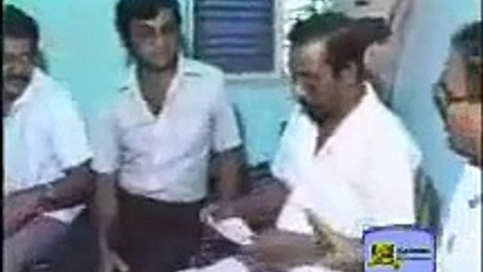Tamil Tigers leader Velupillai Prabhak in Tamil nadu on 80'S