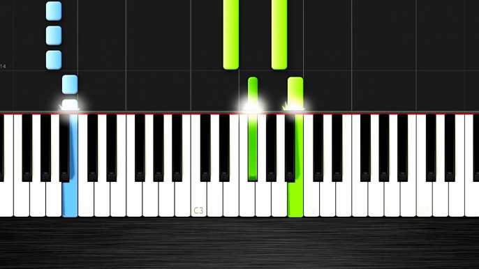 OneRepublic - Counting Stars - EASY Piano Tutorial by PlutaX - Synthesia