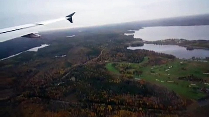 Halifax Robert L. Stanfield International Airport - Air Canada Airbus A319 landing 22.10.2009