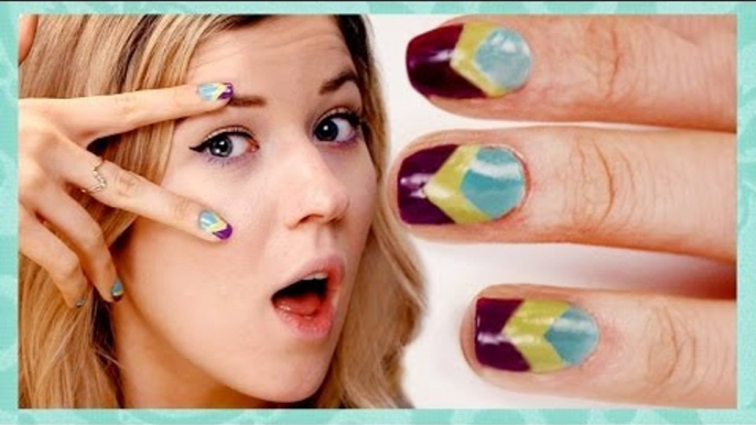 Chevron Nail Tutorial Preview Sponsored by Sally Hansen