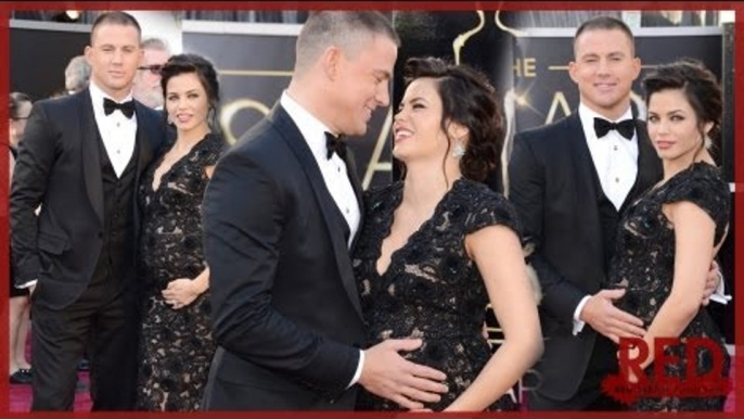 Channing Tatum & Jenna Dewan-Tatum Loving Couple 2013 Oscar Red Carpet