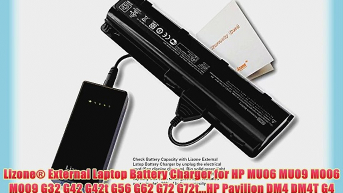 Lizone? External Laptop Battery Charger for HP MU06 MU09 MO06 MO09 G32 G42 G42t G56 G62 G72