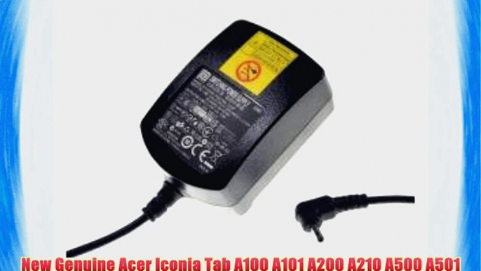 New Genuine Acer Iconia Tab A100 A101 A200 A210 A500 A501 Gateway Tab TP A60 Tablet Ac Power