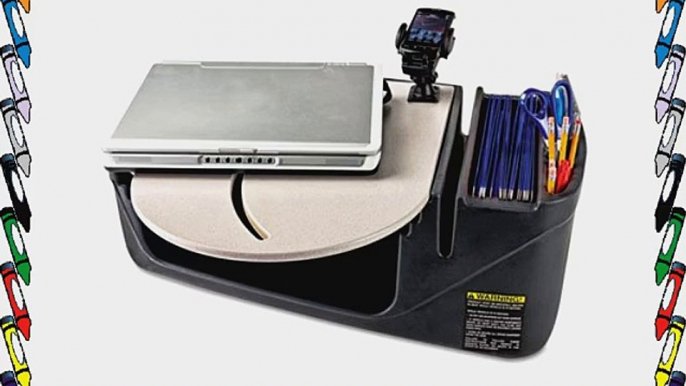 AutoExec Car Desk with Laptop Mount Supply Organizer Gray Includes one RoadMaster desk. Unit