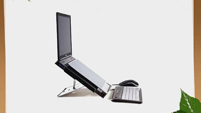 BakkerElkhuizen Q260 Ergonomic Notebook Laptop Computer Stand with Built-in Document Holder