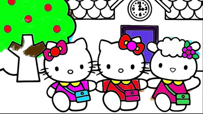 New HELLO KITTY Coloring for Kids // Hello Kitty Coloring for Children // HELLO KITTY Shcool