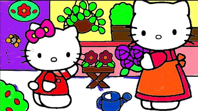 New HELLO KITTY Coloring for Kids // Hello Kitty Coloring for Children // Hello Kitty and Mother