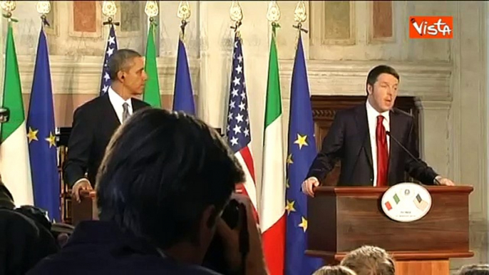 RENZI: OBAMA VISITA LUOGHI SIMBOLO DI ROMA, ITALIA SUPERPOTENZA CULTURALE