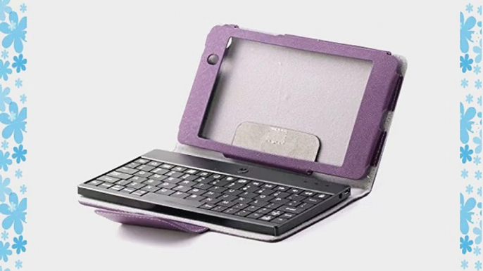 [SCIMIN] Premium 2 in 1 Folding PU Leather Case Cover with Detachable Wireless Bluetooth Keyboard