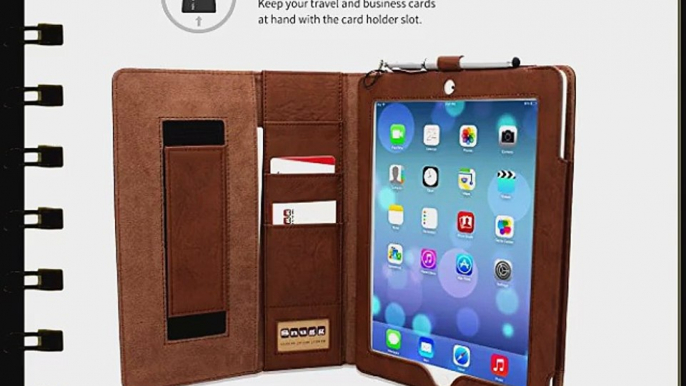 Snugg iPad 2 Case - Executive Smart Cover With Card Slots