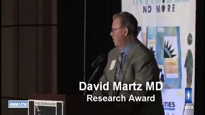 Dr David Martz - 2011 IDA Research Award