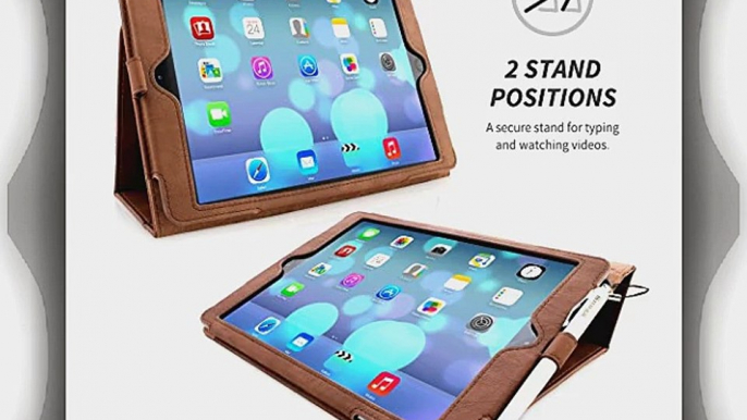 Snugg iPad Air (iPad 5) Case - Executive Smart Cover With Card Slots