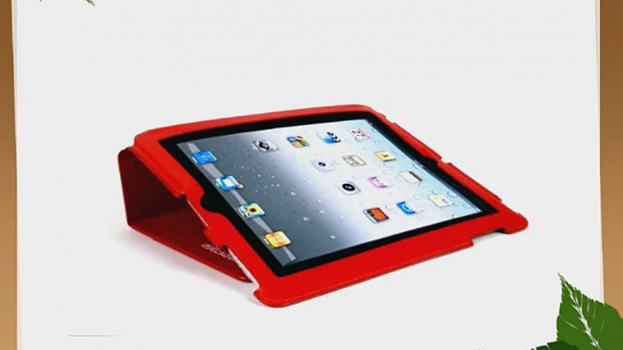 ECKO iPad 2 Shiny Canvas Case - Red (EKU-SCNVS2-RD)