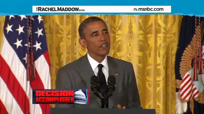 RACHEL MADDOW: Obama keeps busy while do nothing Congress dithers