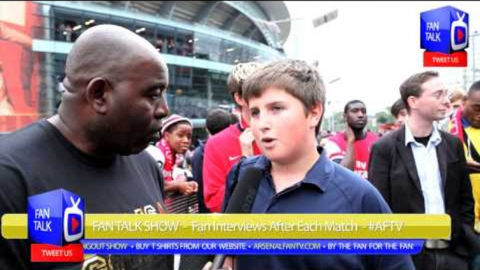 Arsenal FC 3 Stoke City 1 - "Red Army" - Young Gun Thinks We Can Win The League -- ArsenalFanTV.com