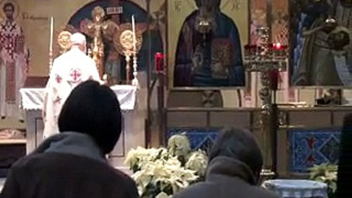 Christmas Eve Service at Greek Orthodox Church in Norwich