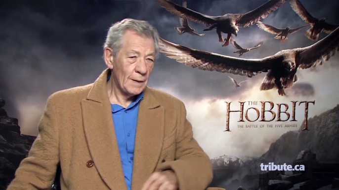 Ian McKellen - The Hobbit: The Battle of the Five Armies Interview HD