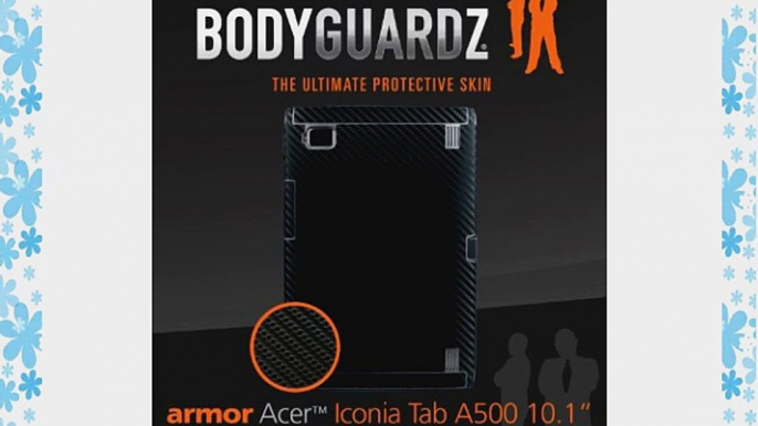 BodyGuardz BZ-ACBIT-0611 Armor Carbon Fiber Protector Skin with Ultra-tough Screen Protector