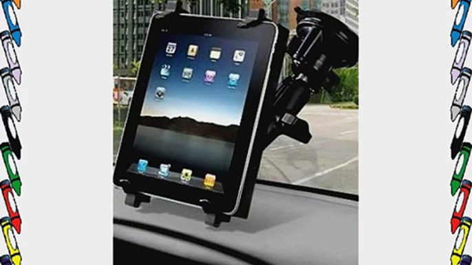 Car Suction Mount with RAM Tough Tray II Holder for Apple iPad