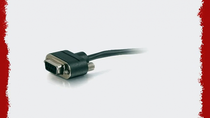 C2G / Cables to Go 25386 CMP-Rated Low Profile DB9 Null Modem Cable Male to Female 12 Feet