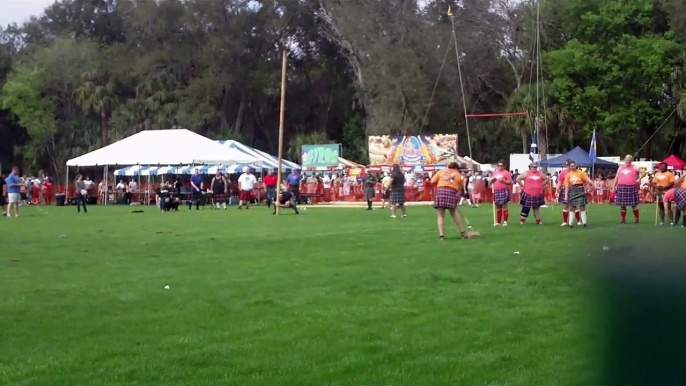 The Caber Toss at the 2013 Central Florida Scottish Highland Games