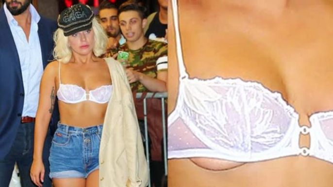 Lady Gaga Flashes Underboob In New York