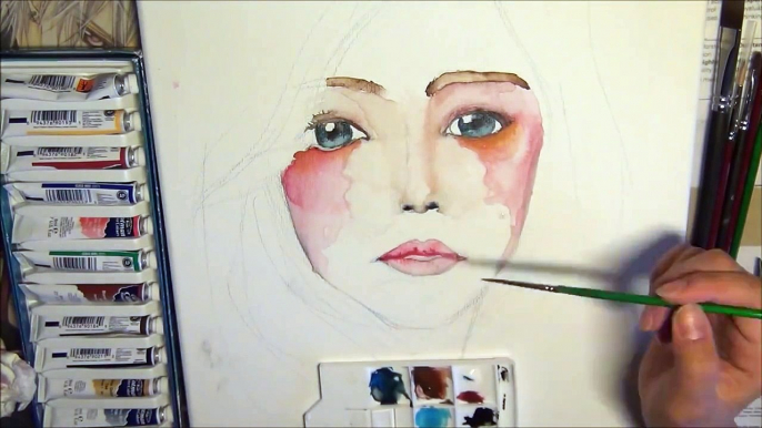 How to paint faces with watercolour