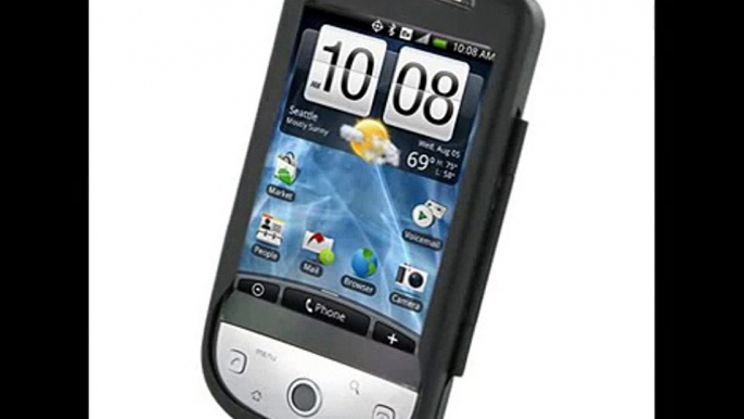 PDair Aluminum Metal Case for Sprint HTC Hero - Open Screen Design (Black)