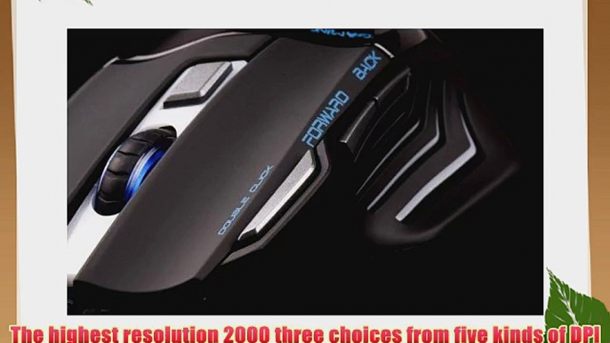 AFUNTA AULA GHOST SHARK 400-2000 DPI Wired USB Expert Gaming Mouse with AULA 11.8 * 9.2 Inch