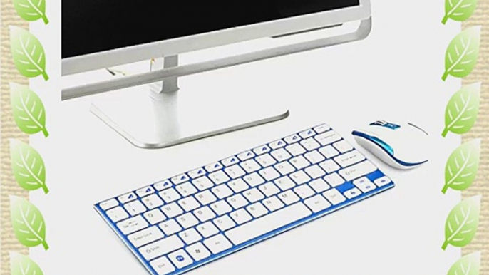 How Nice Ultra Slim Mini 2.4G Wireless Keyboard And Optical Mouse With USB Nano Receiver For