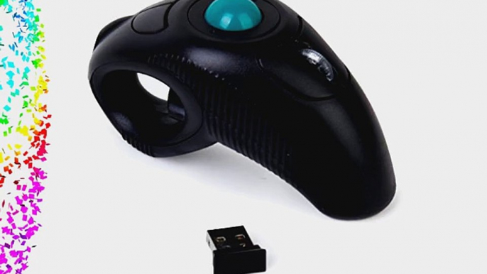 10M 2.4GHz USB Handheld Wireless Optical Trackball Mice Mouse