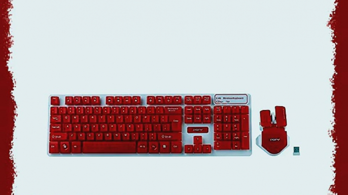 BlueFinger Cool Red Wireless Keyboard and Mouse Combo Set   BlueFinger Customized Mouse Pad