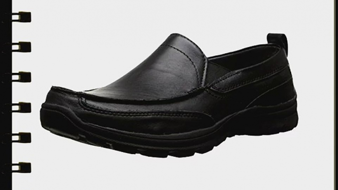 Skechers USA Men's Gains Slip-On Loafer Black/Black 9.5 M US