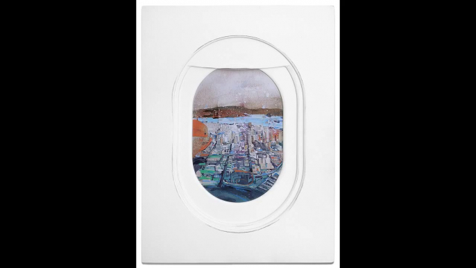 Jim Darling’s Airplane Window Seat Paintings Frame Landscapes From Mile-High Perspectives