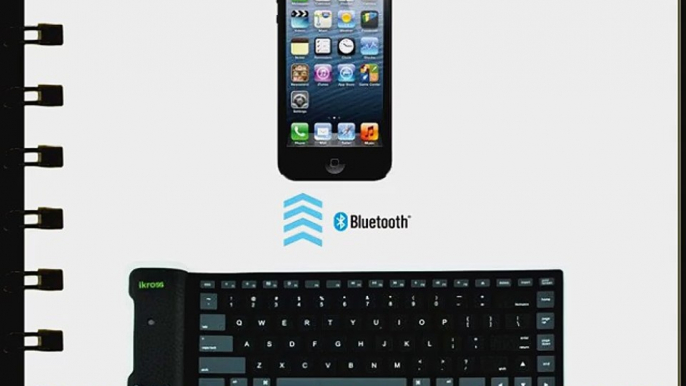 iKross Bluetooth Wireless Flexible Foldable Keyboard