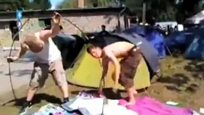 Drunk Camping FAIL