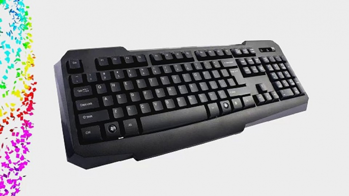 FOME Wfirst G601-M Ghost Shark Water Resistant Wear-resisting USB ABS Wired Gaming Keyboard