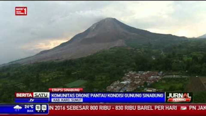 Komunitas Drone Bantu Pantau Sinabung Lewat Udara