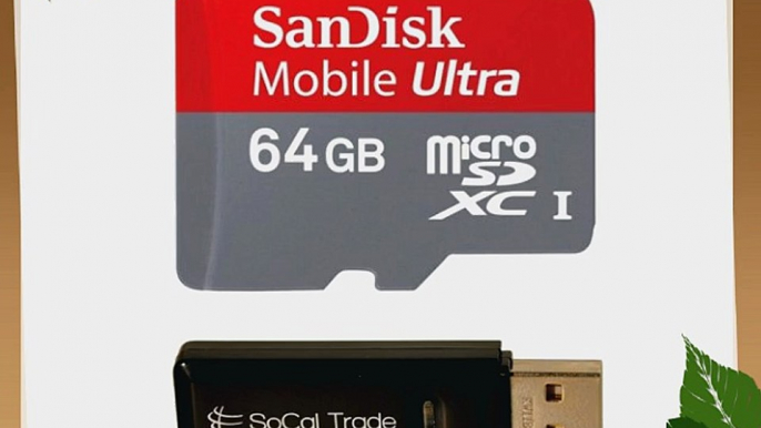 SanDisk 64GB Mobile Ultra MicroSDXC UHS-1 30MB/s Memory Card with SD Adapter - Retail Packaging