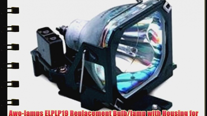 Awo-lamps ELPLP19 Replacement Bulb/lamp with Housing for EPSON PowerLite 30c EPSON EMP-52 EMP-52C