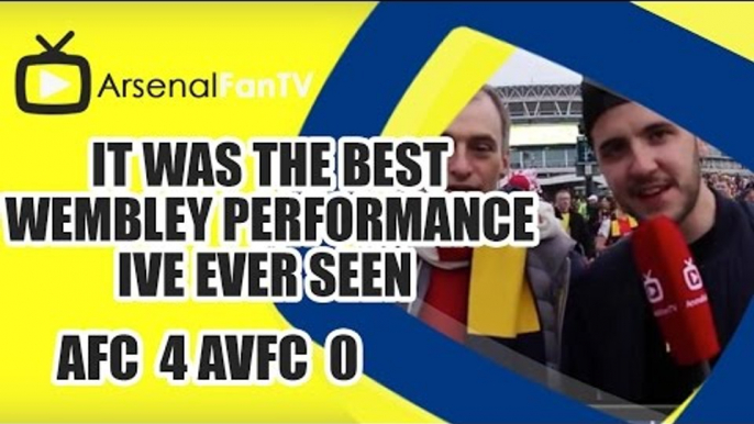 It Was The Best Wembley Performance Ive Ever Seen | Arsenal 4 Aston Villa 0 | FA Cup Final