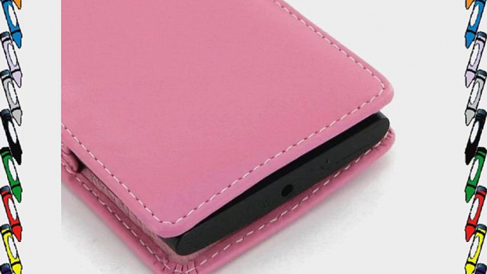 Nokia Lumia 920 Leather Case - Vertical Pouch Type (NO Belt Clip) (Petal Pink) by Pdair