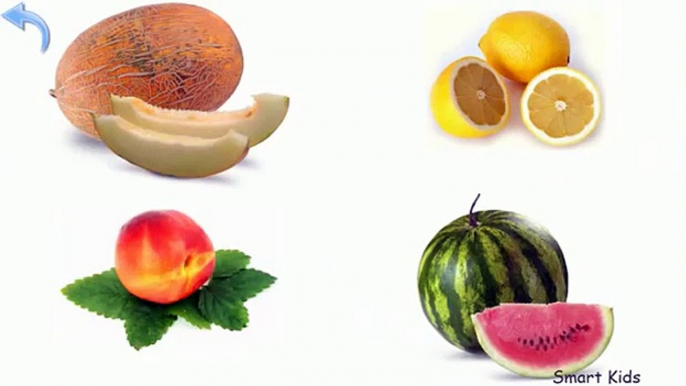 Kids learning fruits and vegetables names. Nice video for children