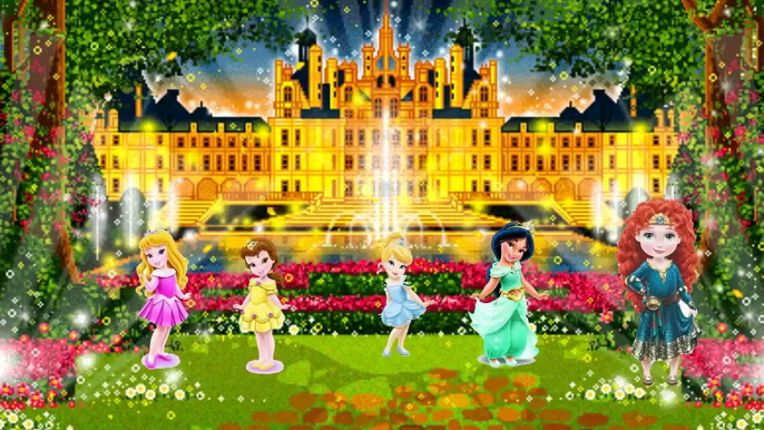 Disney Princess Finger Family Collection cartoon Aurora Belle Pocahontas Ariel Cinderella