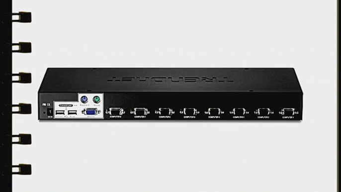 TRENDnet 8-Port USB/PS2 Rack Mount KVM Switch TK-803R