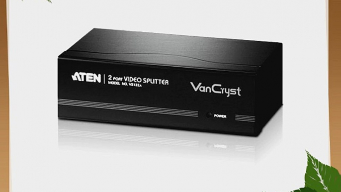 ATEN 2-Port VGA Video Splitter 450MHz VS132A (Black)