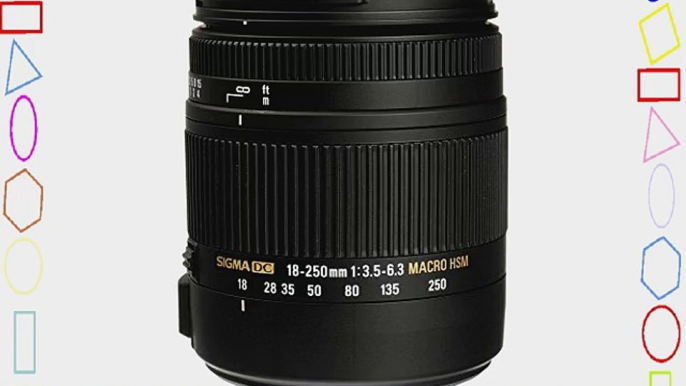 Sigma 18-250mm F3.5-6.3 DC Macro OS HSM Lens for Canon EOS Rebel T6s T6i T5 T5i