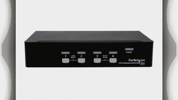 StarTech.com 4 Port Professional USB PS/2 KVM Switch (SV431H)