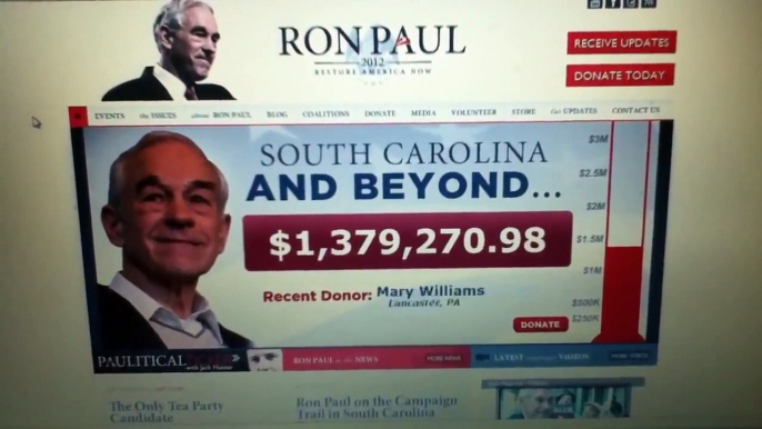 Ron Paul Surges In Latest South Carolina Polls!!! South Carolina Republican Debate Tonight!!! 1/16/1